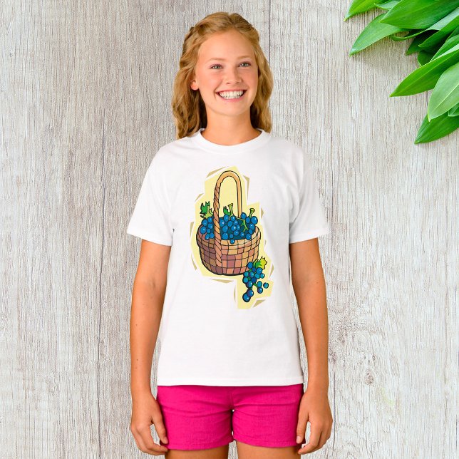 Druvor i Basket T Shirt (Skapare uppladdad)