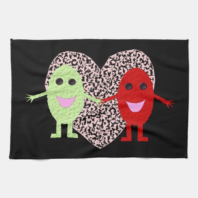 Druvor i Kärlek Kitchen Towel Kökshandduk (Horisontell)