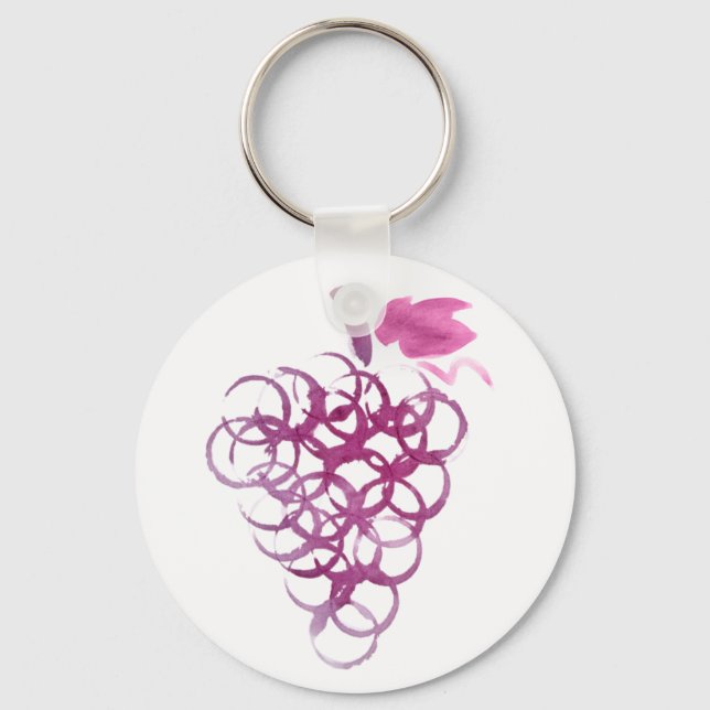 Druvor med vinstain nyckelring (Framsida)