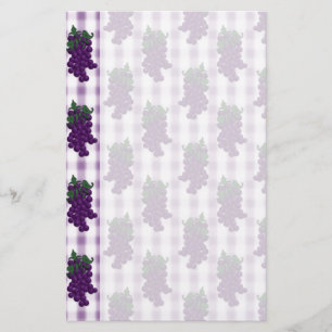 Druvor n Gingham Brevpapper