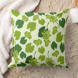 Druvor och Löv Mönster Kudde