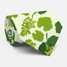 Druvor och Löv Mönster Slips