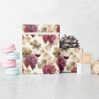 Druvor och röd vin 2 - presentpapper