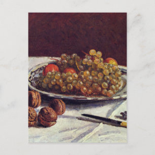 Druvor och valnötter på en Bord Sisley Impressioni Vykort