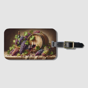 Druvor och Vin stillliv Bagagebricka