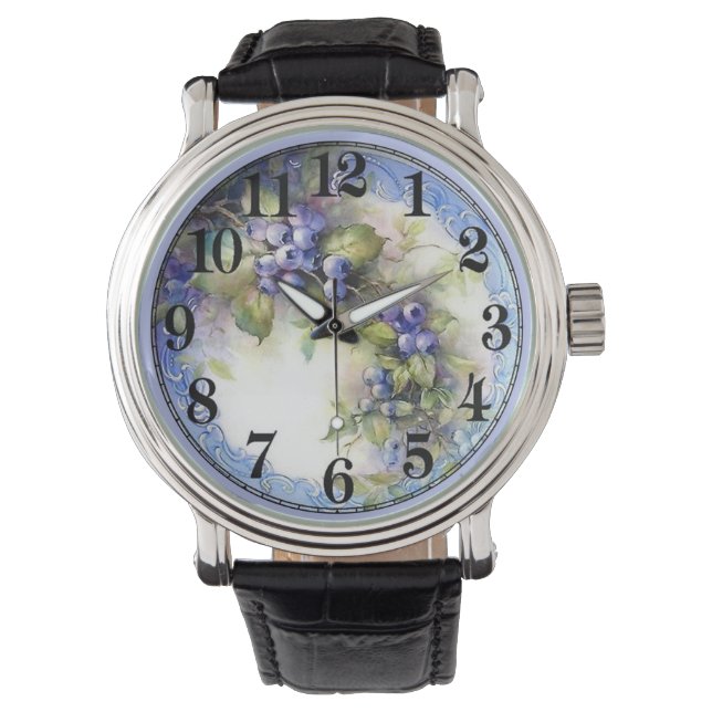 Druvor på vin armbandsur (Framsida)
