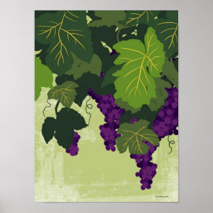 Druvor på vinen poster