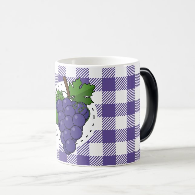 Druvor på White Violet Play Magisk Mugg (Framsida höger)