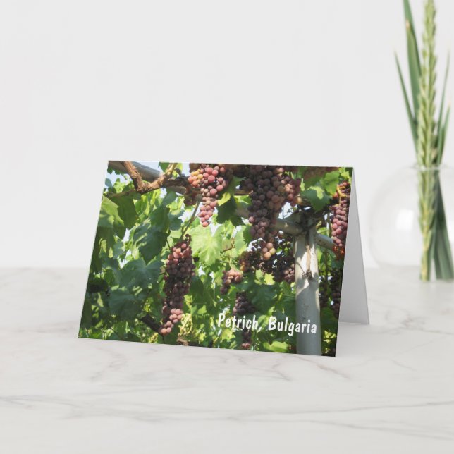Druvor Petrich, Bulgarien Tack Kort (Framsida)