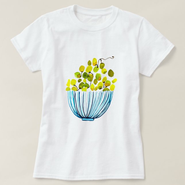 Druvor, vattentorkare, söt frukt t shirt (Design framsida)