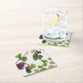 Druvor Vineyard Mediterranean Greece Island Underlägg Papper Kvadrat