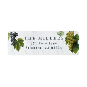 Druvor Vineyard Mediterranean Grekiska ön Adress Returadress Etikett