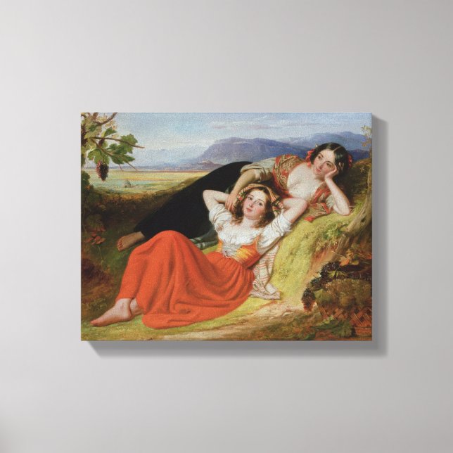 Druvskörden Canvastryck (Framsida)