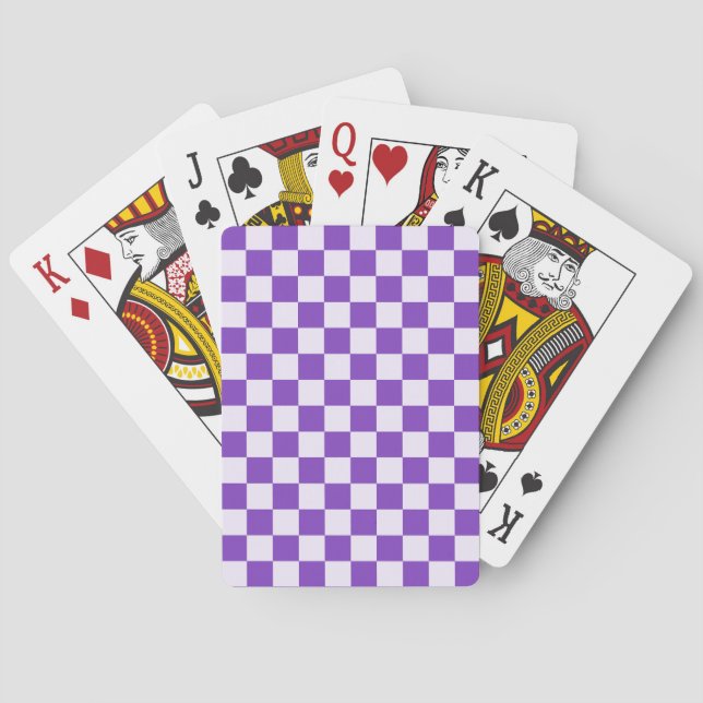 Druvsodavatten schackbrädemönster casinokort (Baksidan)