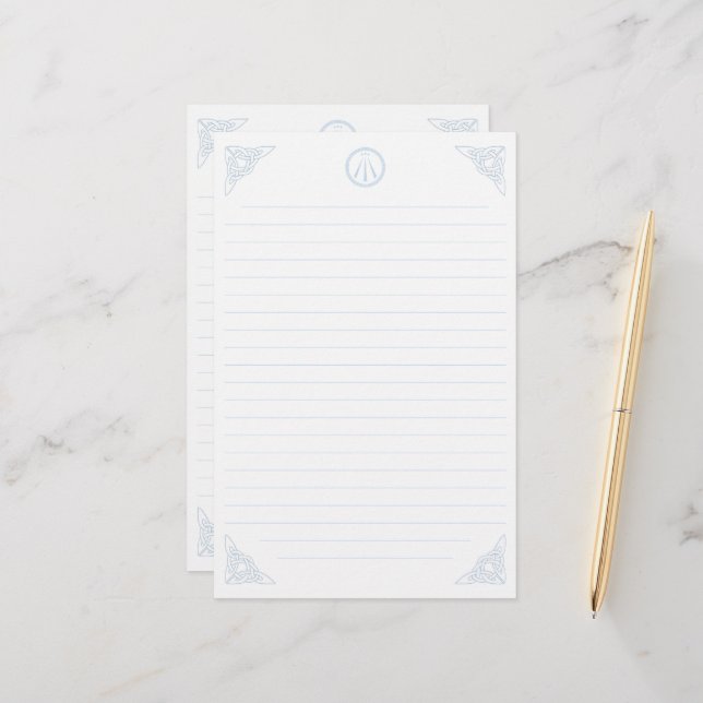 Druvvin Celtic Stationery Papper (Fram/Back In Situ)