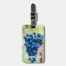 Druvvin för vin och vinodlargåva av vindruva bagagebricka