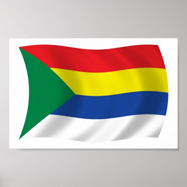 Druzeflagga Affischtryck Poster (Framsidan)