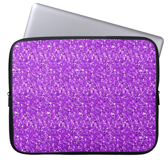 Druzy crystal - ametyst lila laptop fodral (Framsidan)
