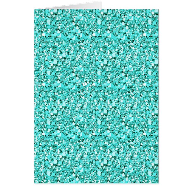 Druzy crystal - aquamarine blue OBS kort (Framsidan)