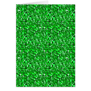 Druzy crystal - emerald grönt OBS kort