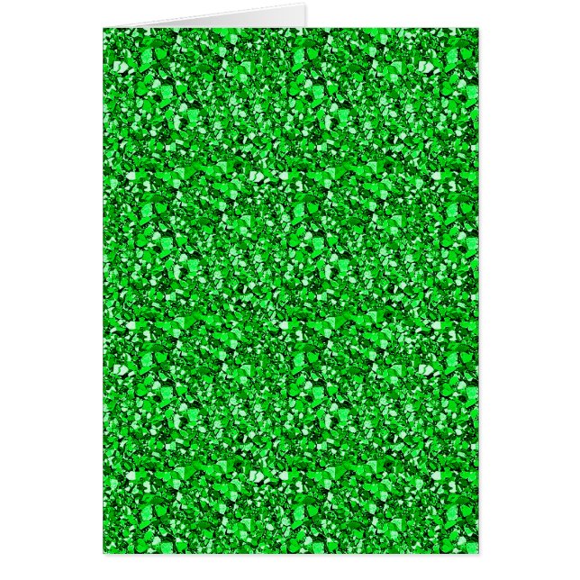 Druzy crystal - emerald grönt OBS kort (Framsidan)