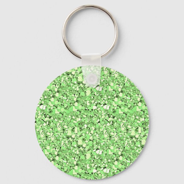 Druzy crystal - peridot grönt nyckelring (Framsida)