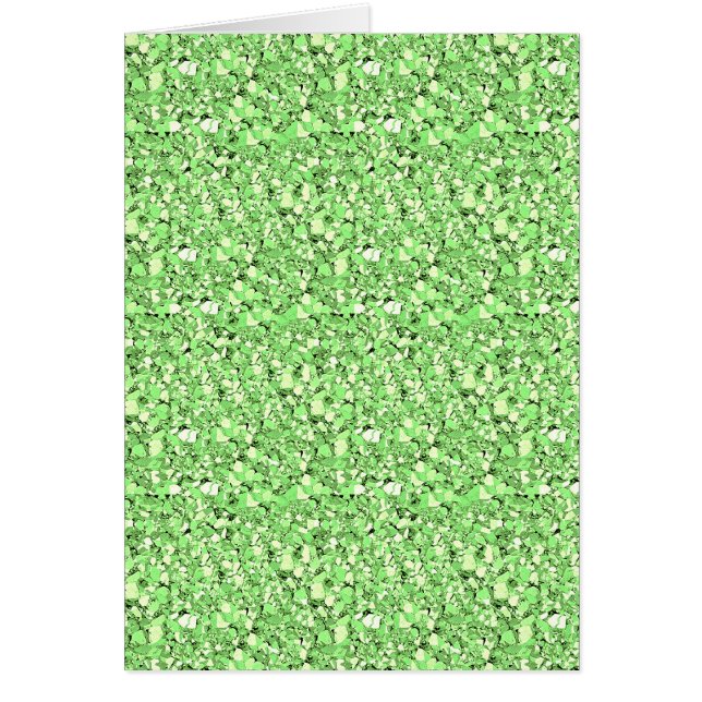 Druzy crystal - peridot grönt OBS kort (Framsidan)