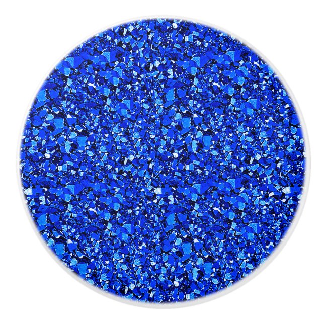 Druzy crystal - Sapphire blue Knopp (Framsidan)