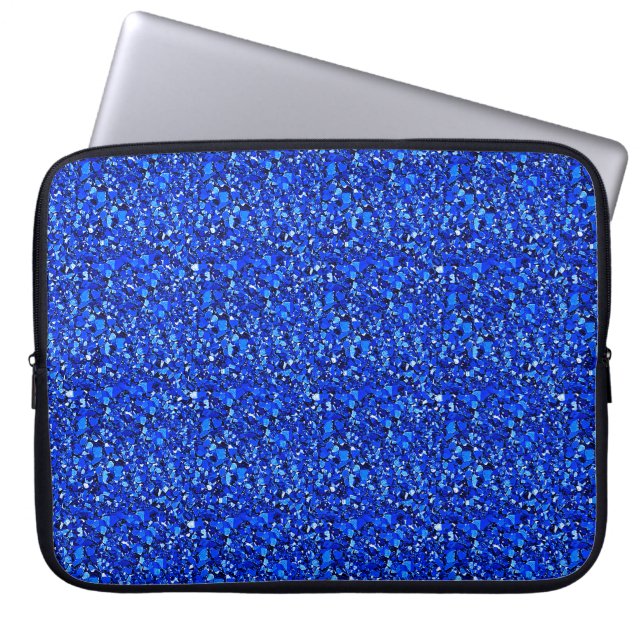 Druzy crystal - Sapphire blue Laptop Fodral (Framsidan)
