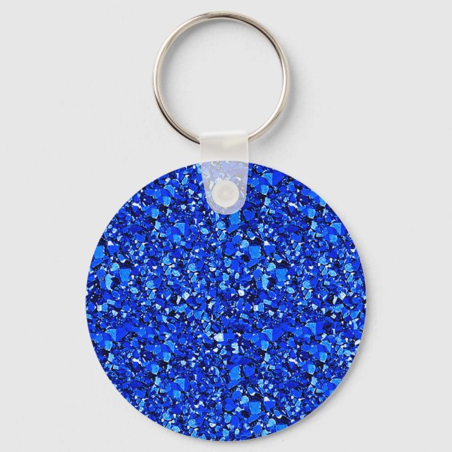 Druzy crystal - Sapphire blue Nyckelring (Framsida)