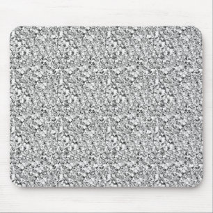 Druzy crystal - White guld färg Musmatta