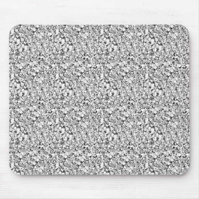 Druzy crystal - White guld färg Musmatta (Framsidan)