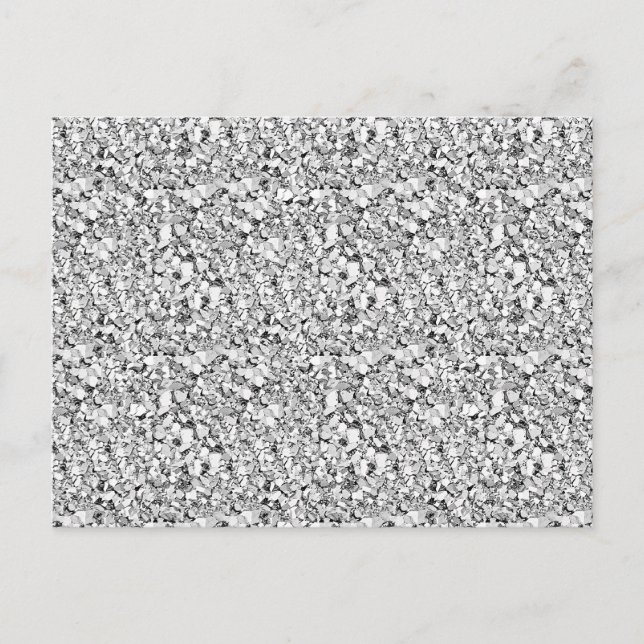 Druzy crystal - White guld färg Vykort (Framsida)