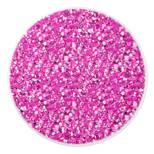 Druzy kristall - fuchsia rosa knopp