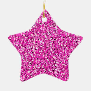 Druzy Quartz-kristaller - fuchsia rosa Julgransprydnad Keramik