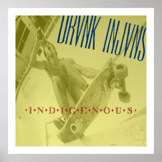 DRVNK INJVNS - Inhemsk POSTER 24 tum x 24 tum