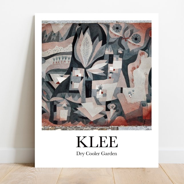 Dry Cooler Garden av Paul Klee Poster (Klee's whimsical Dry Cooler Garden!  Surrealist masterpiece as a museum-quality poster.)