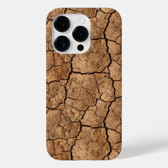 Dry Cracked Earth Texture iPhone Case (Baksida)