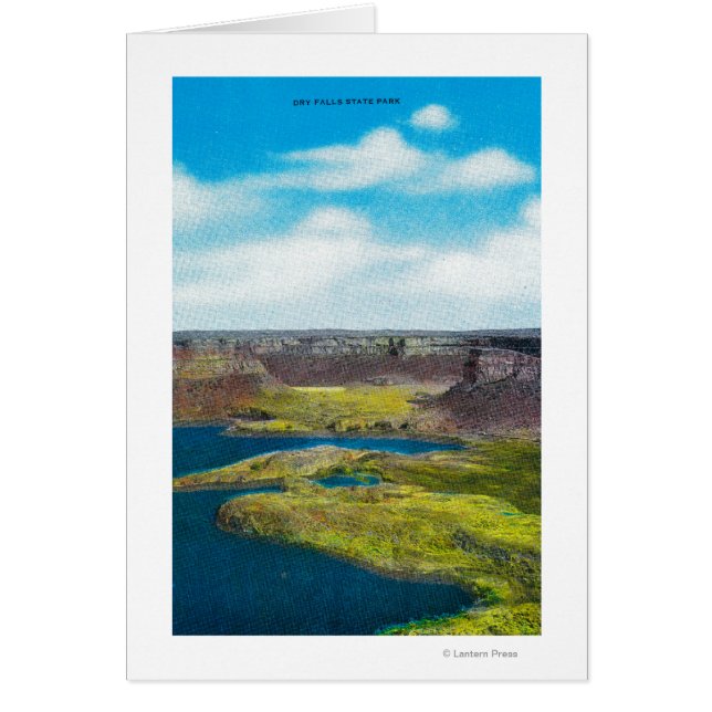 Dry Falls State Park, Grand Coulee Dam Hälsningskort (Framsidan)