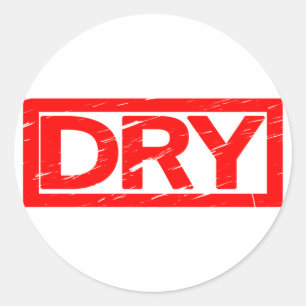 Dry Frimärke Runt Klistermärke