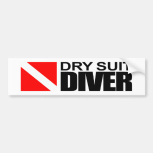 Dry Kostym Diver Bildekal