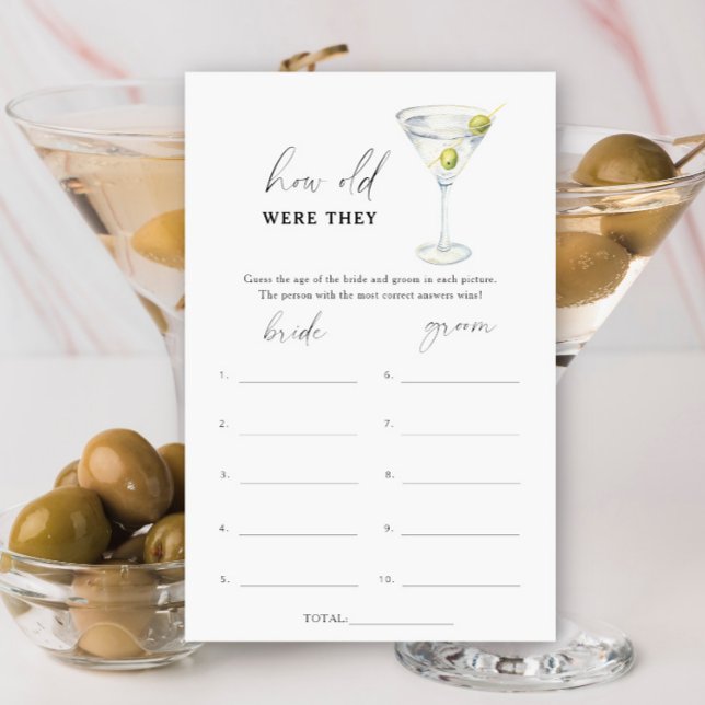 Dry Martini Hur gamla var de möhippa (Skapare uppladdad)