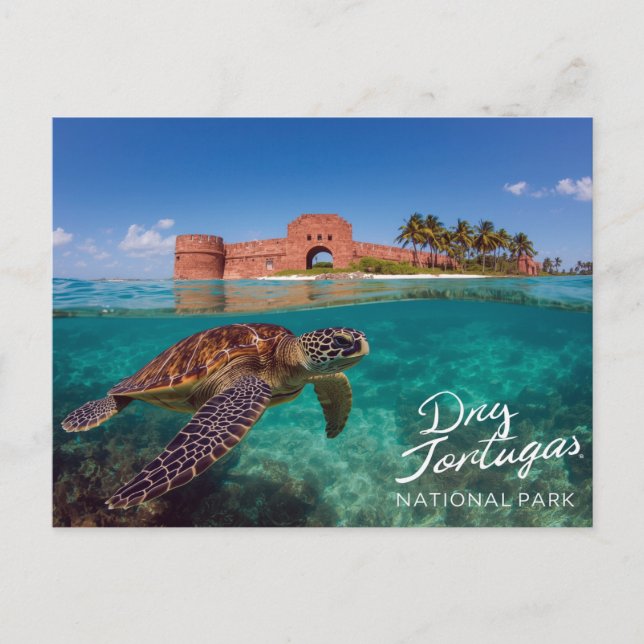 Dry Tortugas nationalpark Vykort (Framsida)