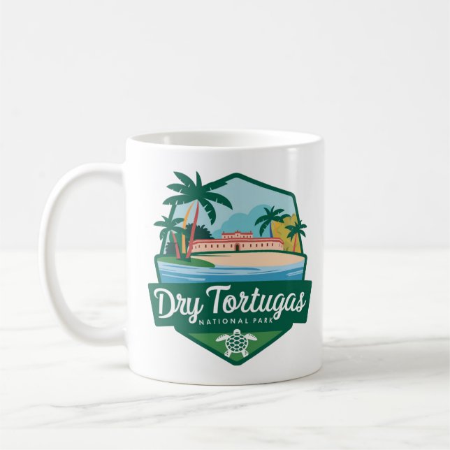 Dry Tortugas US National Park Kaffemugg (Vänster)