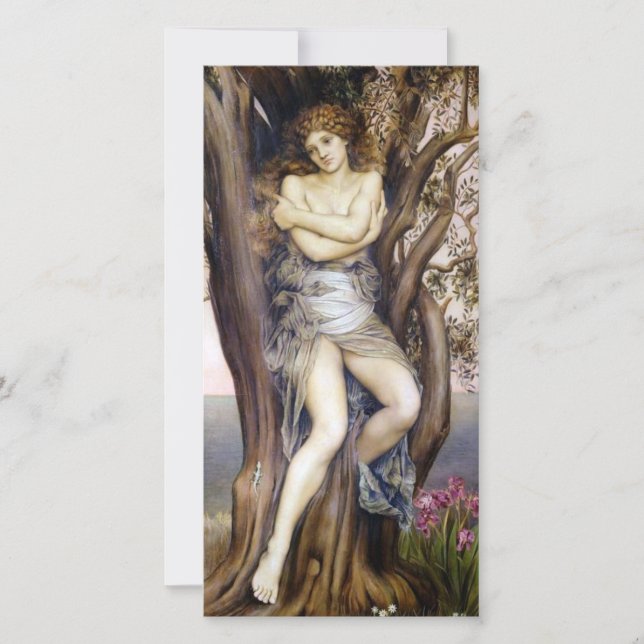 Dryad (vacker Träd Nymph) (grekisk myt) Kort (Framsida)