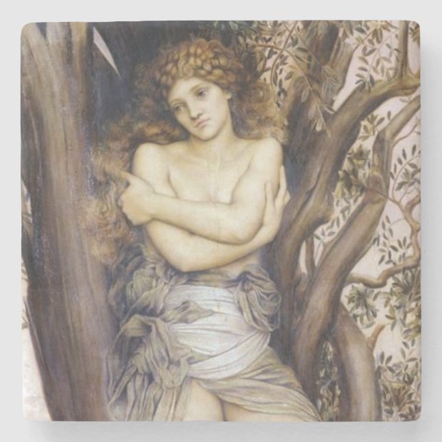 Dryad (vacker Träd Nymph) (grekisk myt) Stenunderlägg (Framsidan)
