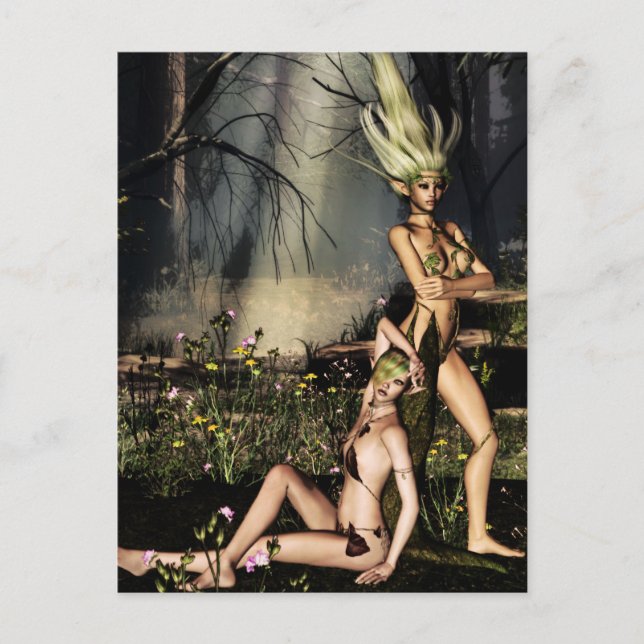 Dryads i viloläge vykort (Framsida)