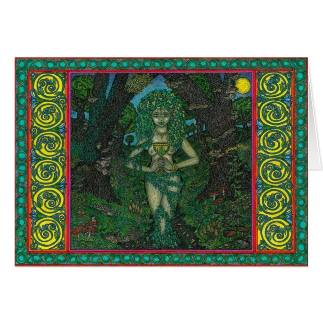 Dryadsbägare Hälsningskort (Framsidan Horizontal)