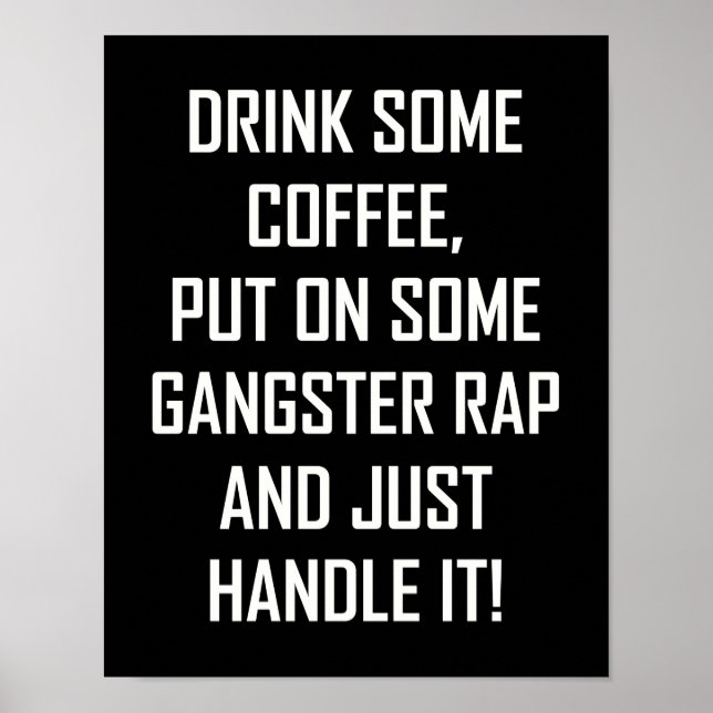 DRYCK NÅGRA KAFFE... POSTER (Framsidan)