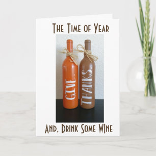 DRYCK **VIN*** OCH GE **TANKER** THANKSGIVING HELGKORT